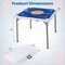 Portable Mahjong Table Foldable Game Table with Mat Cup Holders and Handle